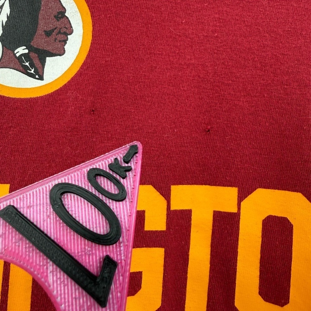 VTG Y2K Reebok NFL‎ Washington Redskins Mens Small Shirt Maroon Layered Tee - Picture 9 of 16